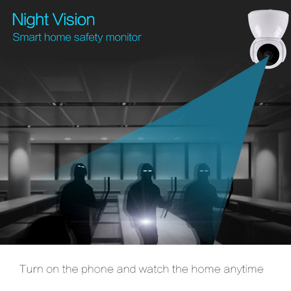 1080p ip kamera sikkerhedskamera  p2p baby monitor smart wifi trådløs cctv kamera ir nattesyn hjemme sikkerhedssystem