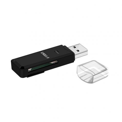 Mini Kaartlezer Usb 3.0 Micro Tf Smart Memory Card Adapter Voor Laptop Usb 3.0 Multi Smart Cardreader Sd-kaart reader: Black