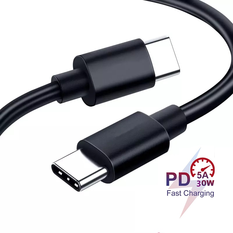 Originele  pd 60w usb c naar usb c snellaadkabel voor honor  x10 3a 30 9 8s 8a 9s 9a 2m black shark 3 pro zte