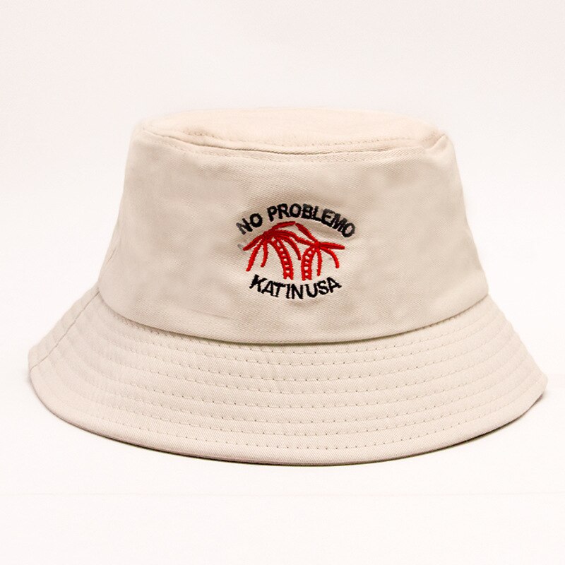 Chapeau de poisson unisexe | Noir blanc jaune été femmes hommes Couple chapeaux unisexe, casquette Hip Hop, chapeau seau Panama protection solaire, chapeaux de pêcheur: tree beige