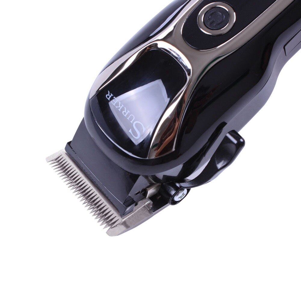 SURKER SK-805 Rechargeable Hair Clipper Men's Cordless Hair Trimmer With LED Display Haircut Blade Shaving