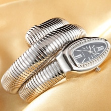 Cussi luksusmærke slangeur guld dameure sølv kvarts armbåndsur damer armbåndsur reloj mujer ur