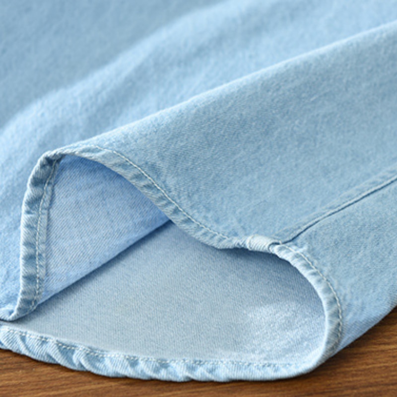 Chemise en Jean noir pour homme, coupe ample et fine, Style coréen, classique, haut de haut de gamme, printemps 2022