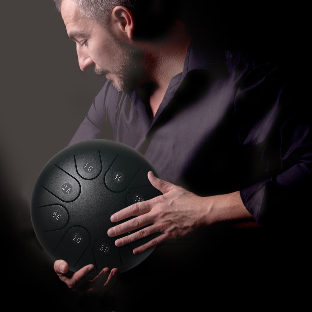 Hand Pan Tank Drum Notes Drum Musical Enjoyable Steel Tongue 6 inch 8 Tune Instrument Supplies for Children Beginner