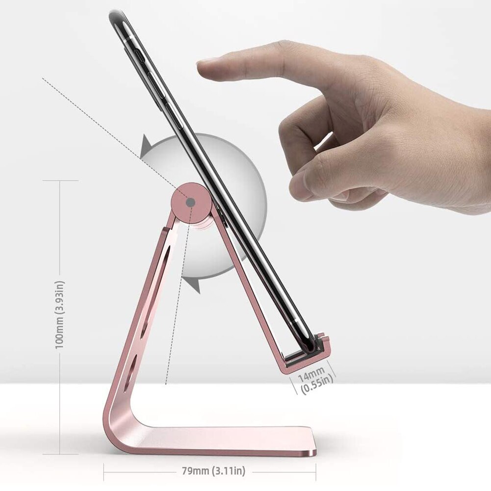 Rotierenden Schreibtisch Halfter Stehen Sicher für Samsung Xiaomi flexibel Universal- Aluminium Telefon Halfter für IPhone IPad Unterstützung Tisch