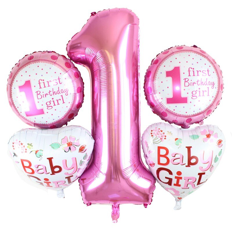 Baby Shower Ballonnen Decoratieve Folie Nummer Brief Ballonnen Voor Babygirls Babyboys Eerste Verjaardag Perfecte Decor