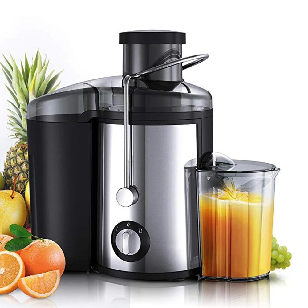 800w Stainless Steel Juicer Centrifugal Household Large Caliber Electric Juice Machine Residue Separation Vegetable Fruit Juicer: UK