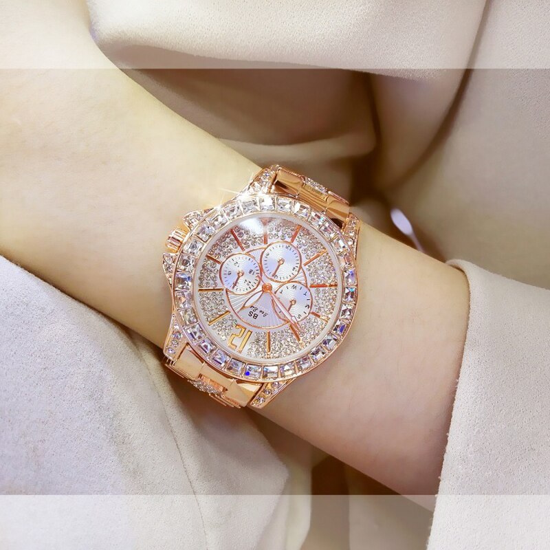 Vrouwen Horloges Luxe Diamond Quartz Horloge Voor Vrouwen Diamanten Armband Horloges Goud Vrouwelijke Klok Relogio Feminino