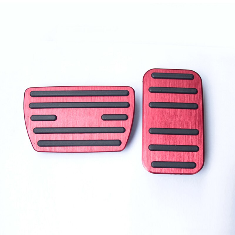 Aluminium Auto Voetpedalen Brandstof Gaspedaal Rempedaal Cover Voor Honda Civic 10 10th accessoires: Red