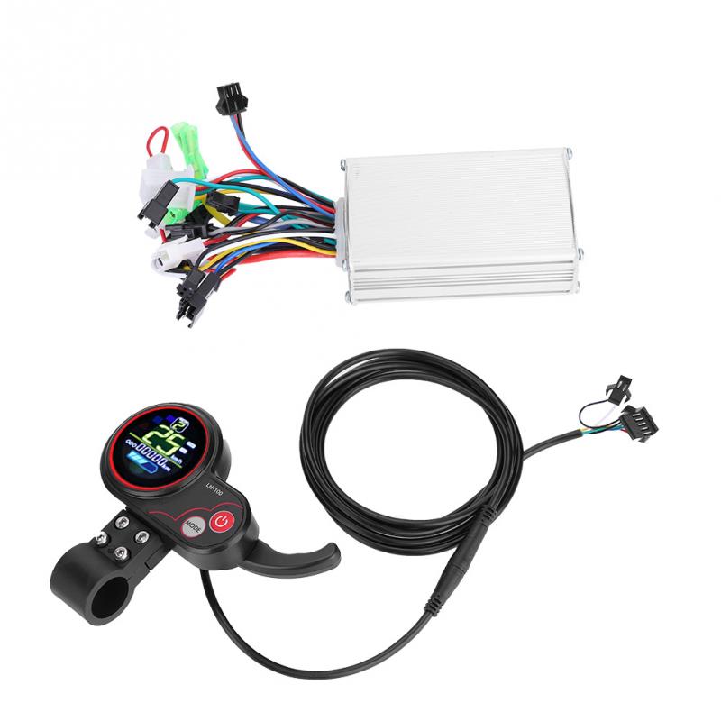 Electric Bike Control 24V 36V 48V 60V 250W/350W Bicycle Scooter Controller LCD Display Brushless Panel with Shift Switch E-bike
