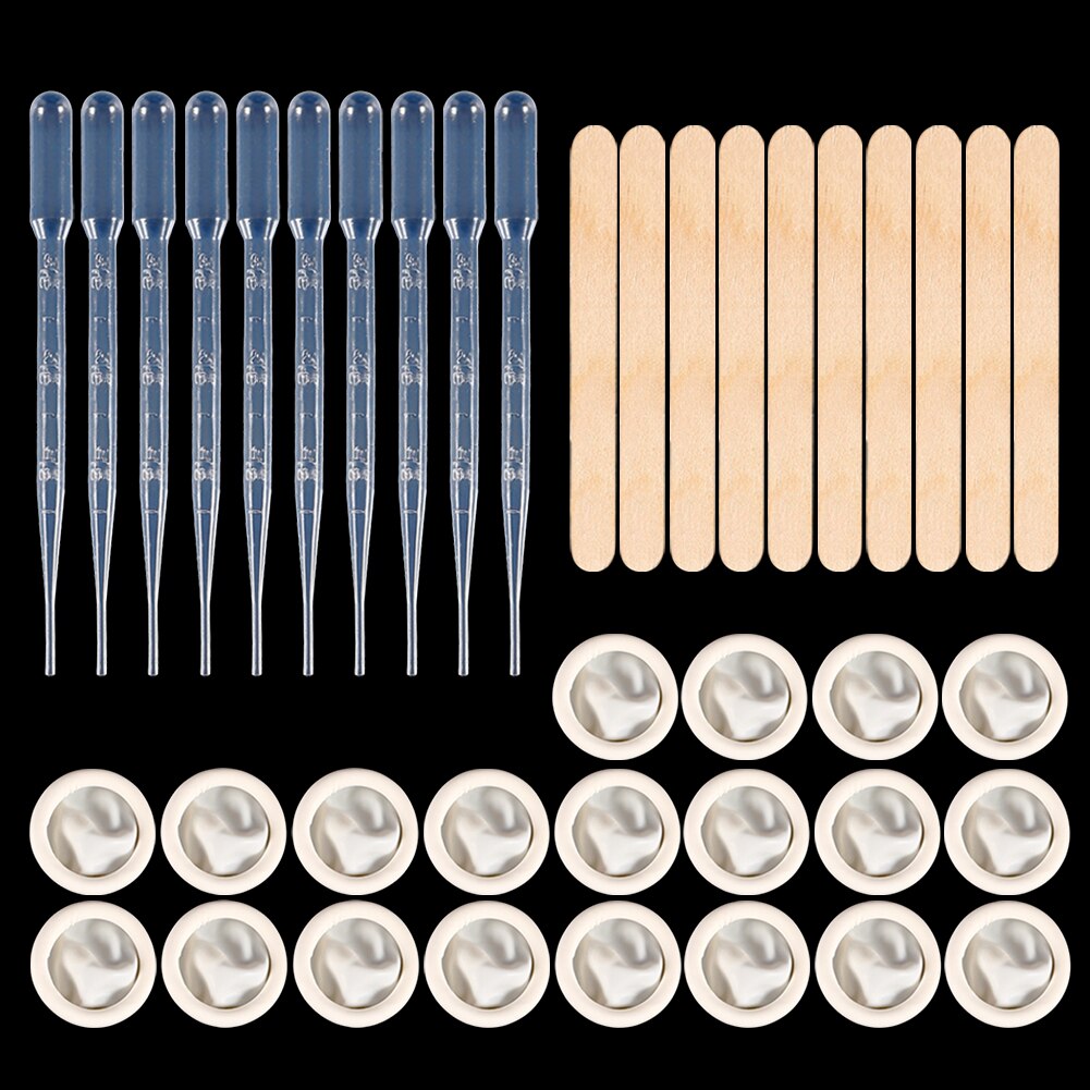 Epoxy Resin Casting Tools Kit Measuring Cup Silicone Mat Stirrer Mixing Dropper Stirring Stick Finger Cots Craft Jewelry Making: PA092