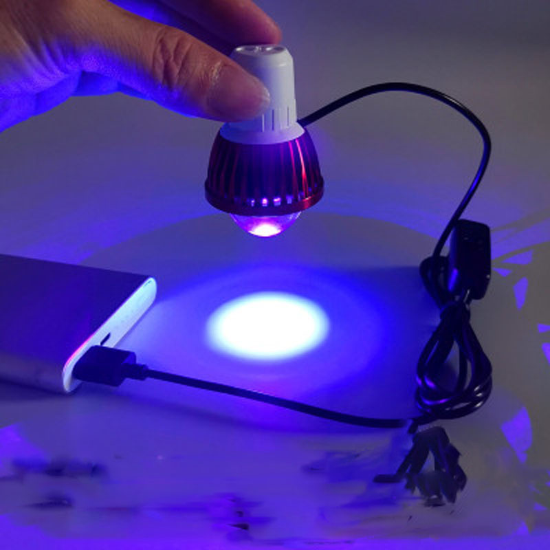 Lampe à polymérisation à colle UV USB, lumière ultraviolette super concentrée, source de lumière ponctuelle sans ombre, lumière de polymérisation de précision