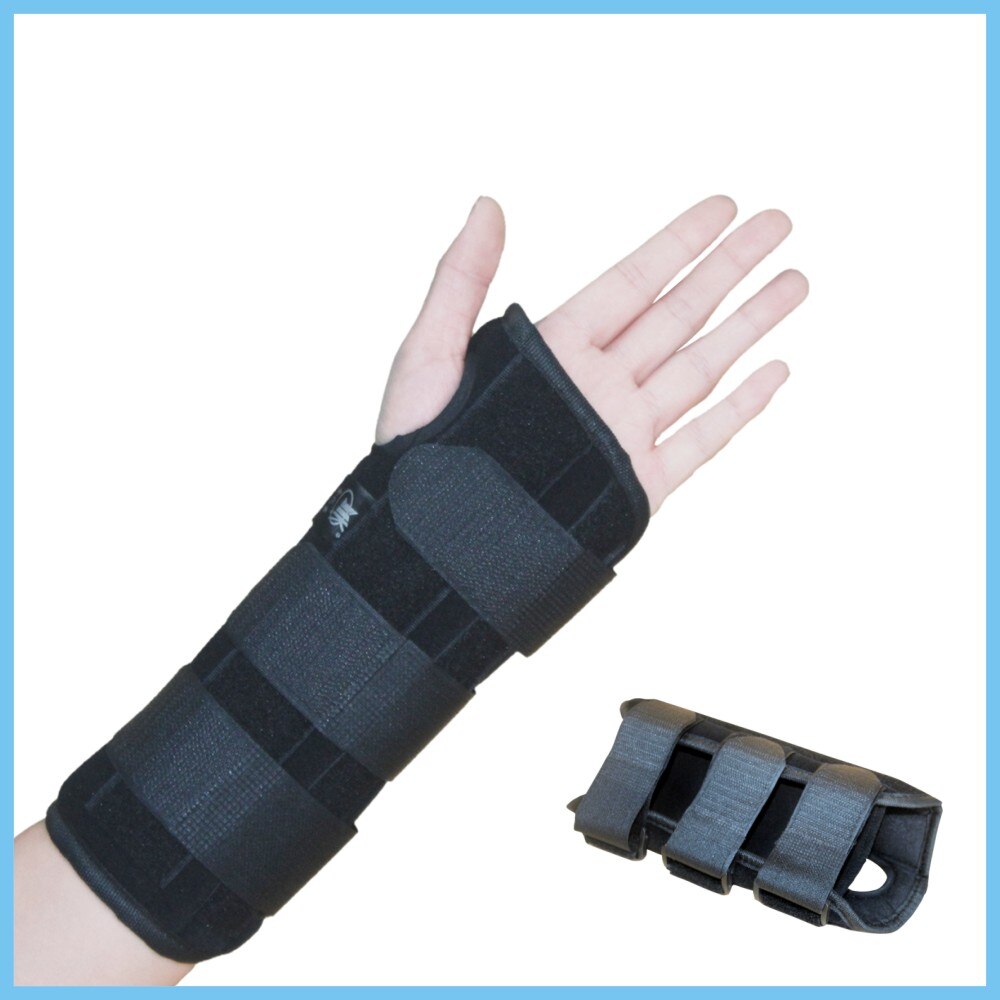 Fixation of wrist sprain fracture with aluminium splint to stabilize wrist sprain fracture support