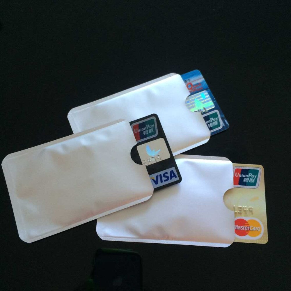 (10 pcs/lot) Anti Scan RFID Blocking Sleeve for Credit Card Security Identity ATM Debit Contactless IC ID Card Protector Blocker