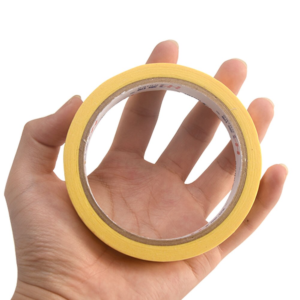 8/10/12/18/30Mm Masking Tape Model Verf Spray Geel Afplakband Temperatuur Automotive verf Masking Decoratie