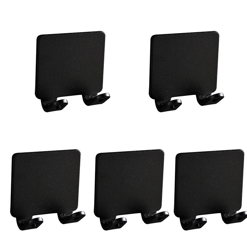 Soporte para maquinilla de afeitar para hombre, gancho de almacenamiento, estante de pared para baño, accesorios de cocina y pared, 5 piezas: 5pcs black