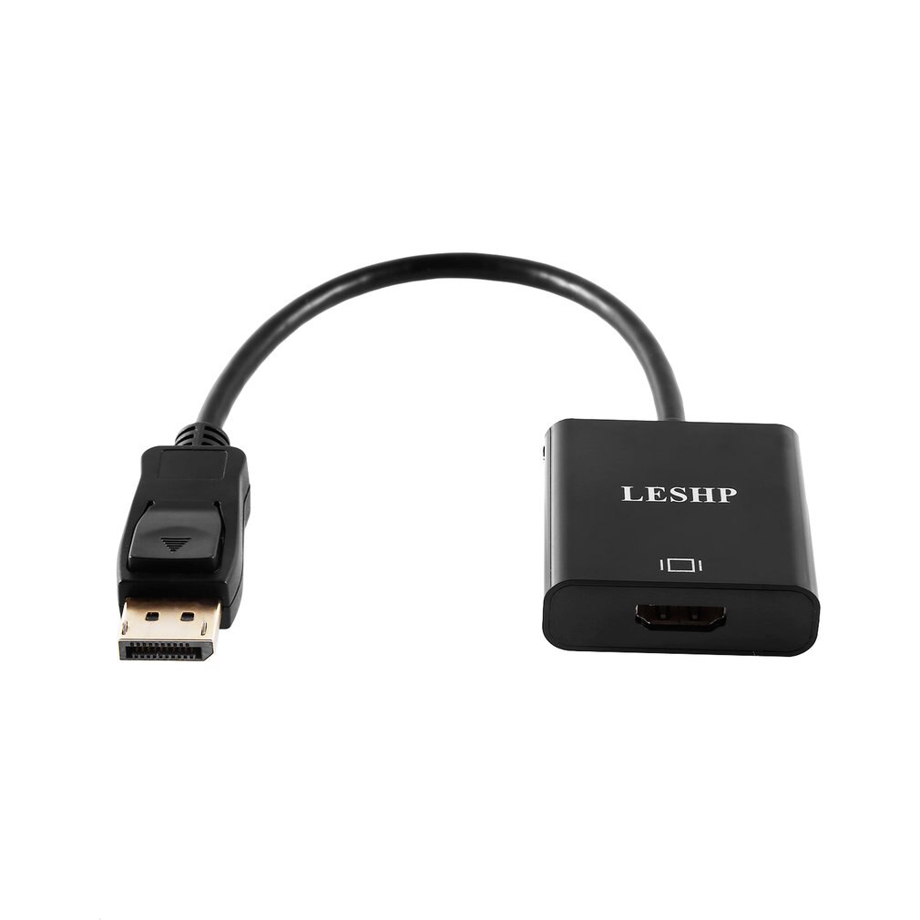 LESHP 4K Resolution Active DP to HDMI DisplayPort to HDMI Male to Female Adapter Support Eyefinity Technology