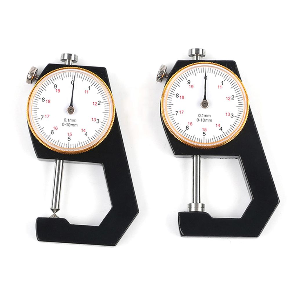 Jauge d'épaisseur de cadran 0-10mm, testeur d'épaisseur de papier de cuir pour outil de papier de film de cuir