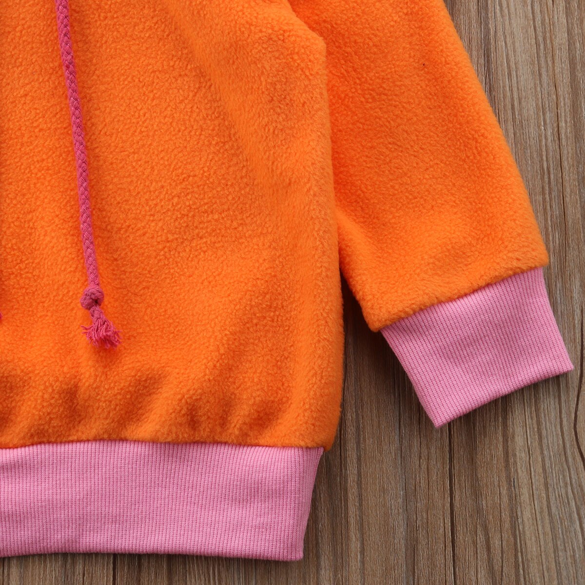 Citgeett Winter Herbst Baby Mädchen Jungen zur Seite fahren Hoodie Orange Nette Mantel oben Kaninchen Niedlichen Kleinkind Kleidung 0-24M