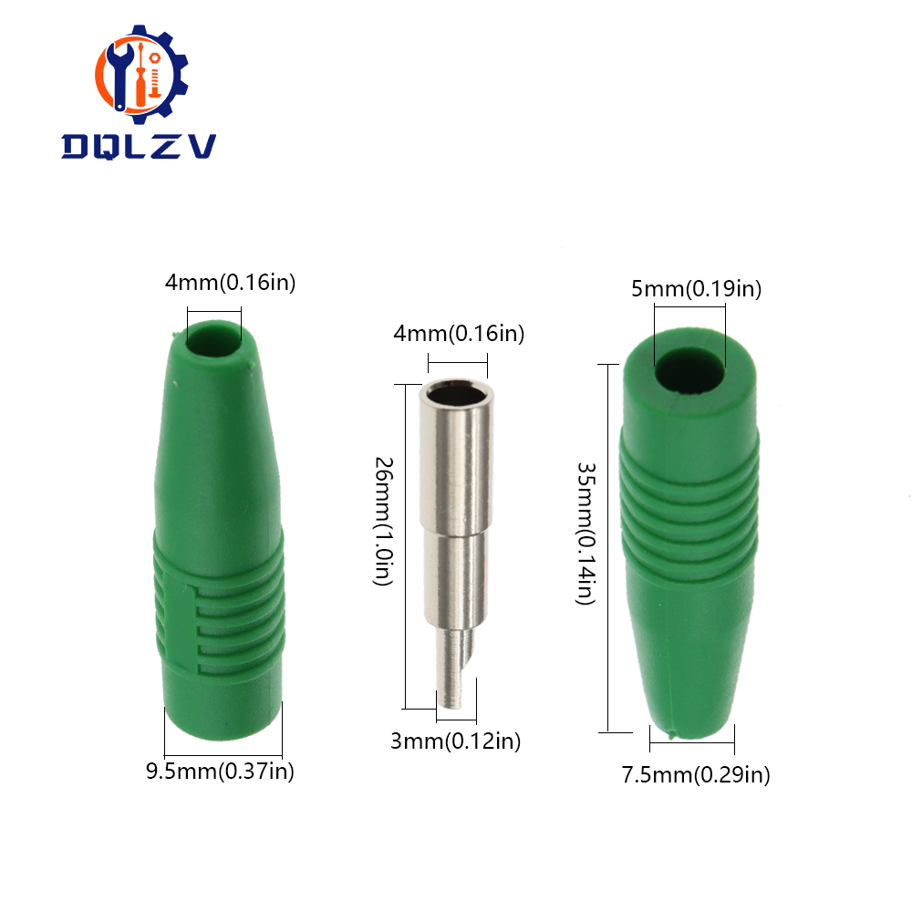 4mm bananenstecker, isolierte buchsen, lötanschluss, messing