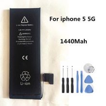For iphone 5 battery real 1440mah 3.8V replacement battery for iphone 5 5G with repair tools kit