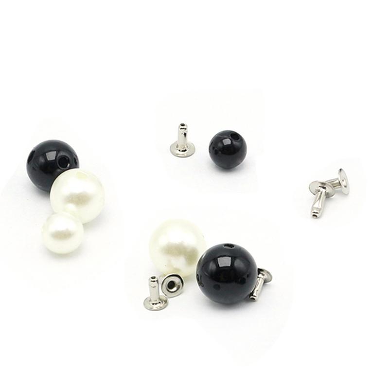 100pcs DIY Clothing Accessories Pearl Cap Rivets Craft Repair Pearl Knitting Lace Hat Hair Uppers Decor Accessories