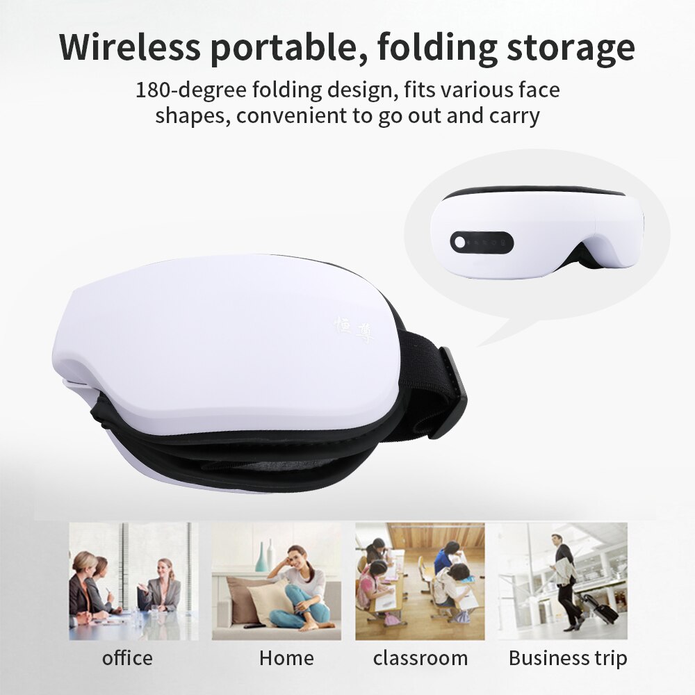 Elektrische Trillingen Bluetooth Eye Massager Eye Care Apparaat Rimpel Vermoeidheid Verlichten Trillingen Massage Compressanti Donkere Cirkel