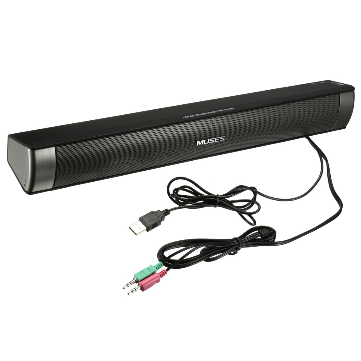 USB Verdrahtete Lautsprecher TV Heimat Soundbar HIFI Bass Stereo Klang Bar mit AUX Mic für PC