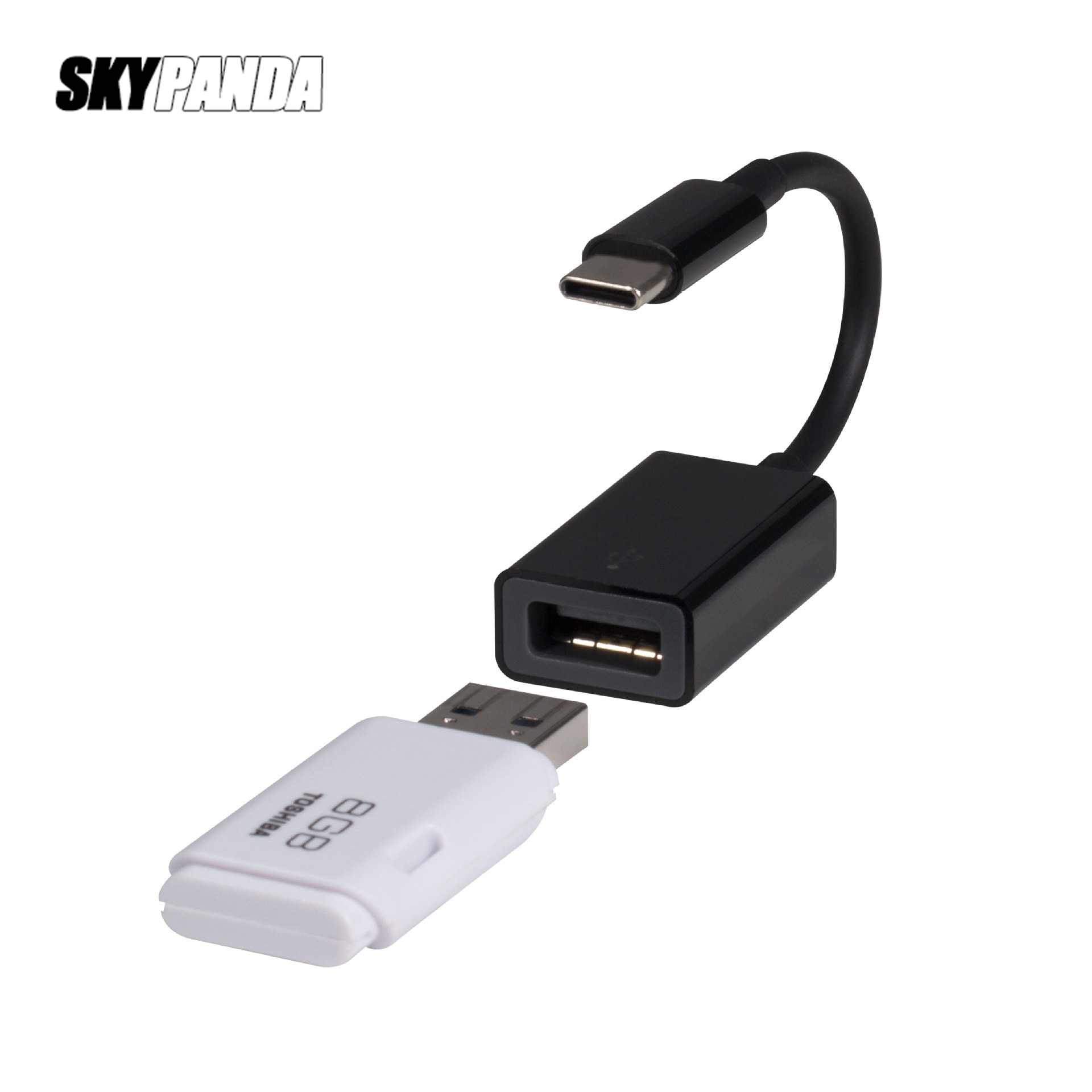 Otg USB-C Naar Usb Connector Usb Flash Drive Toetsenbord Converter Zwart Adapter Voor Type-C Mobiele Telefoon Laptop