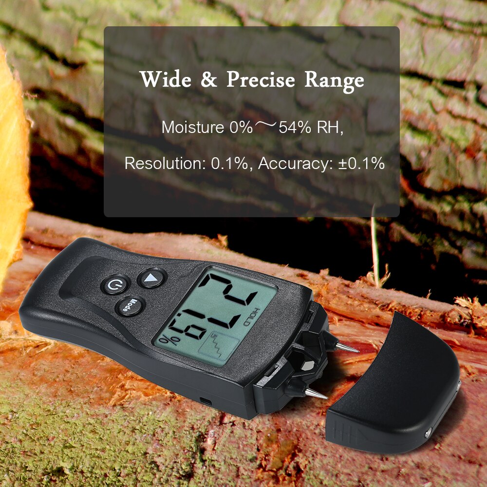 MD812 Digital Feuchtigkeitsmesser - Holzfeuchte Mes Produktbild-Vorschau 2