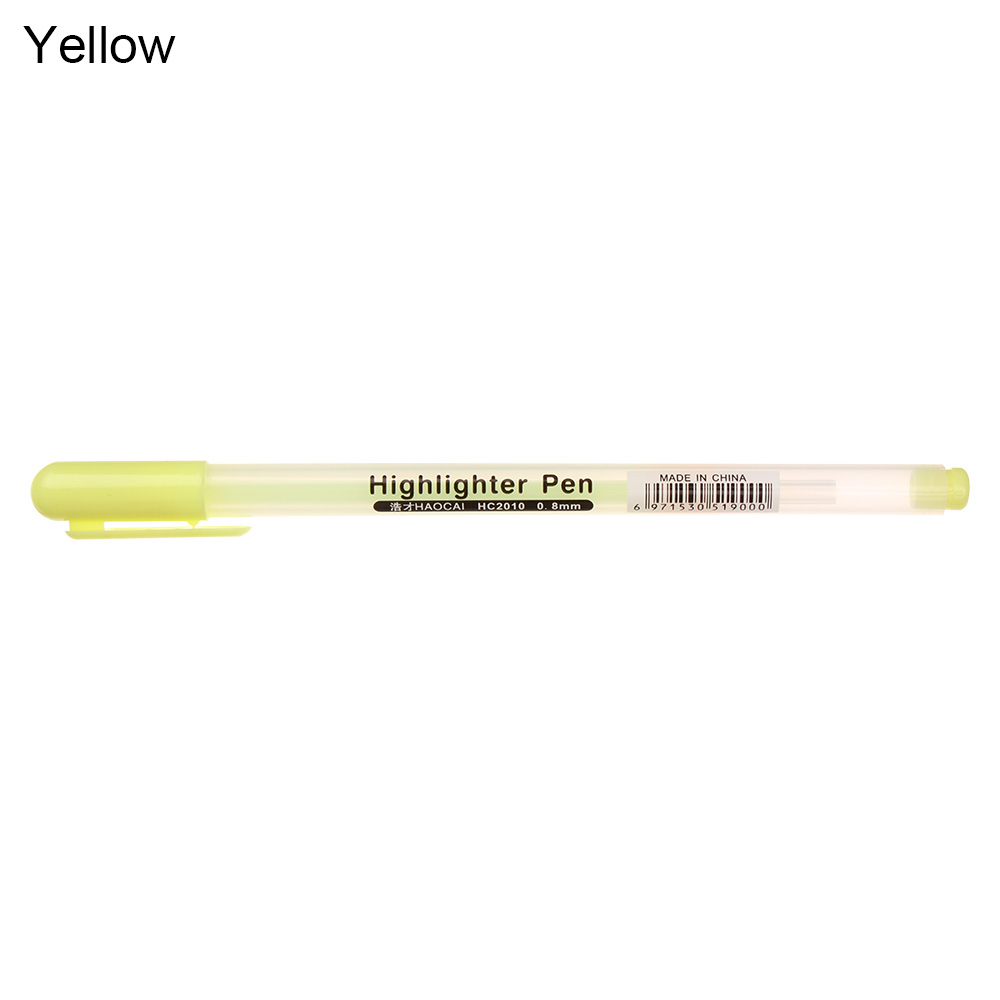1Pc 1.0mm Japan Sakura Gelly Roll Gel Ink Pen Set Gold White Silver Metallic Sketch Highlight Marker Pen Drawing Art Supplies: 0.8mm yellow