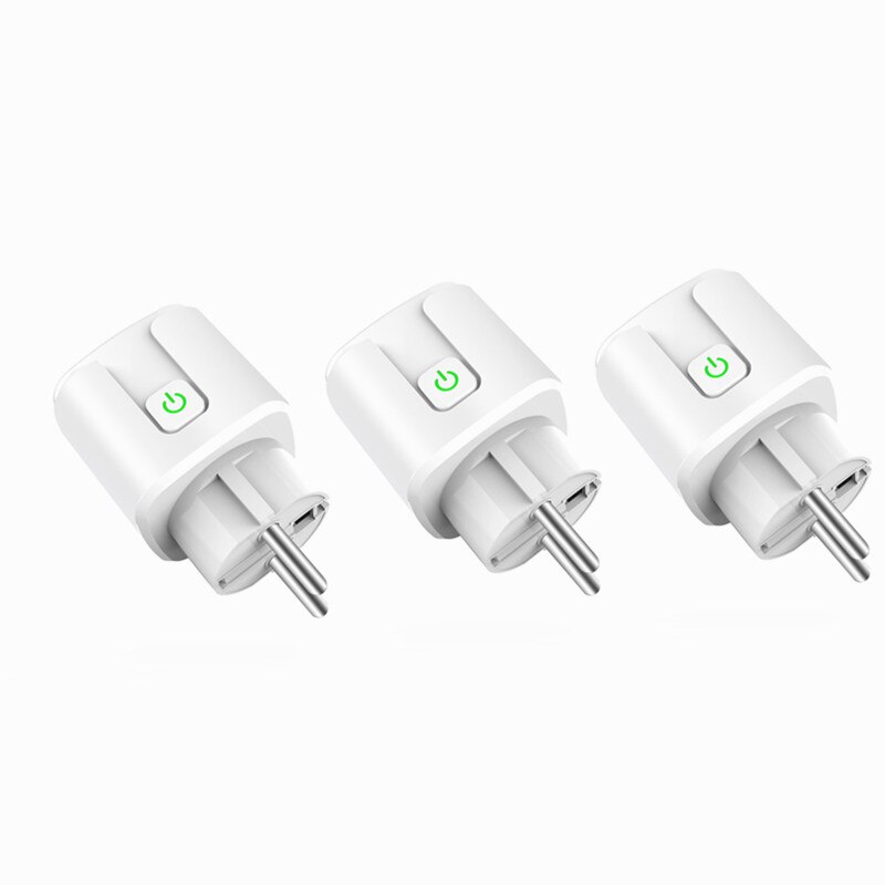 Smart Socket Wifi Socket Alexa Smart Plug Eu 16A Wifi Socket Met Alexa Compatibel App Controlled Socket Voor Homekit: 3PCS