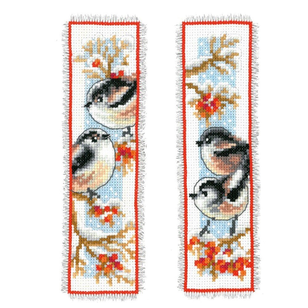 Marcapáginas bordado casero con de Animal, Kit de manualidades, adornos de libros, Cruz contada, bricolaje: Little Sparrow