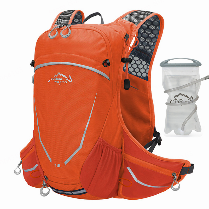 INOXTO-mochila de ciclismo impermeable para exteriores, bolsas de bicicleta de montaña, Maratón, deporte, Camping, senderismo, hidratación, 16L: Color amarillo