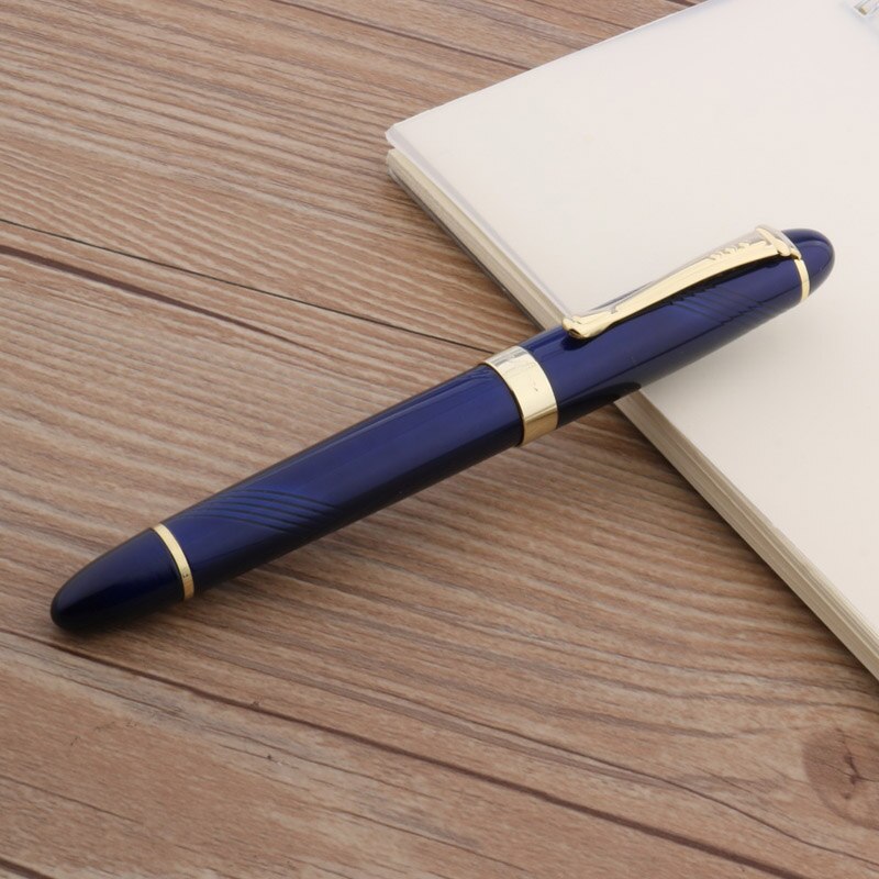 Luxe Jinhao X450 Metalen Vulpen Gouden Zwarte Elegante Briefpapier Kantoor Schoolbenodigdheden Inkt Pen