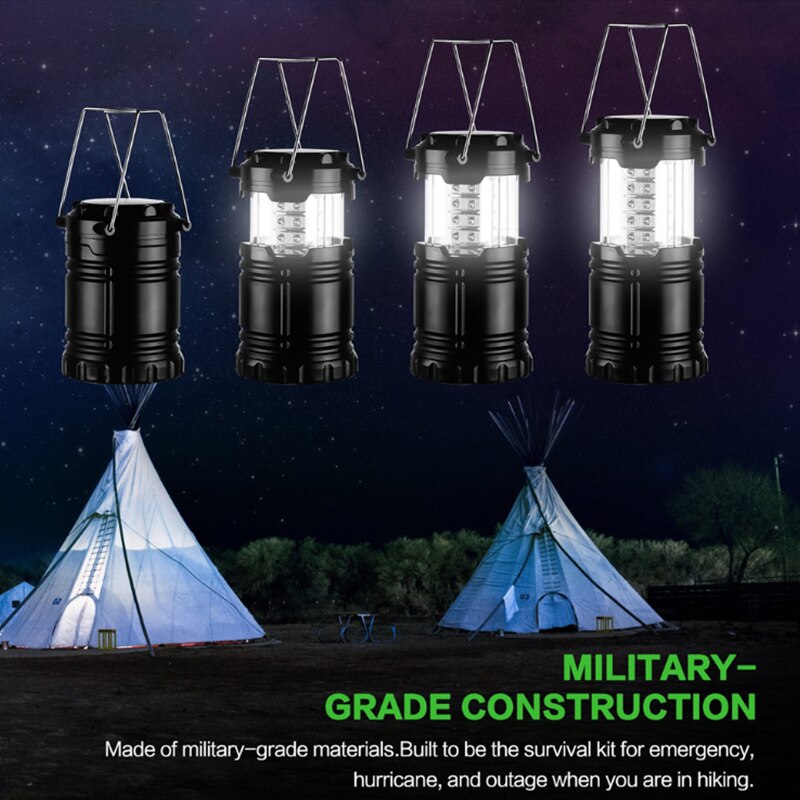 Lampe De Camping Magnétique USB-C Rechargeable - 5 Modes Lumière, étanche, Rotative 180° - Pour Tente, Voiture, Chantier, Extérieur