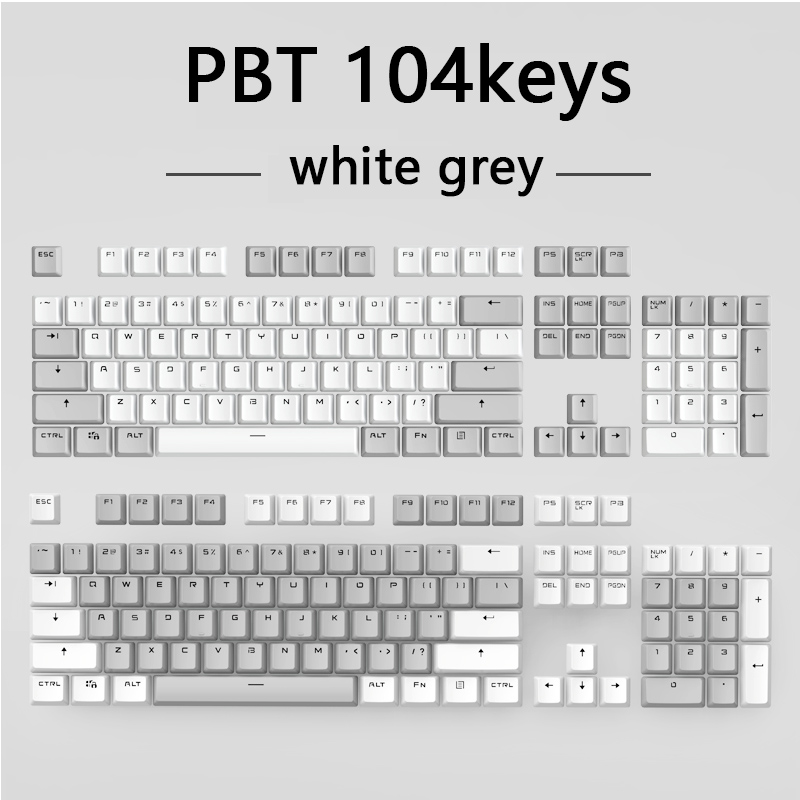 PBT Translucent Backlight Keycaps 104 Keys Mechanical Keyboard Key Cap Double Shot Key Cap For Cherry MX