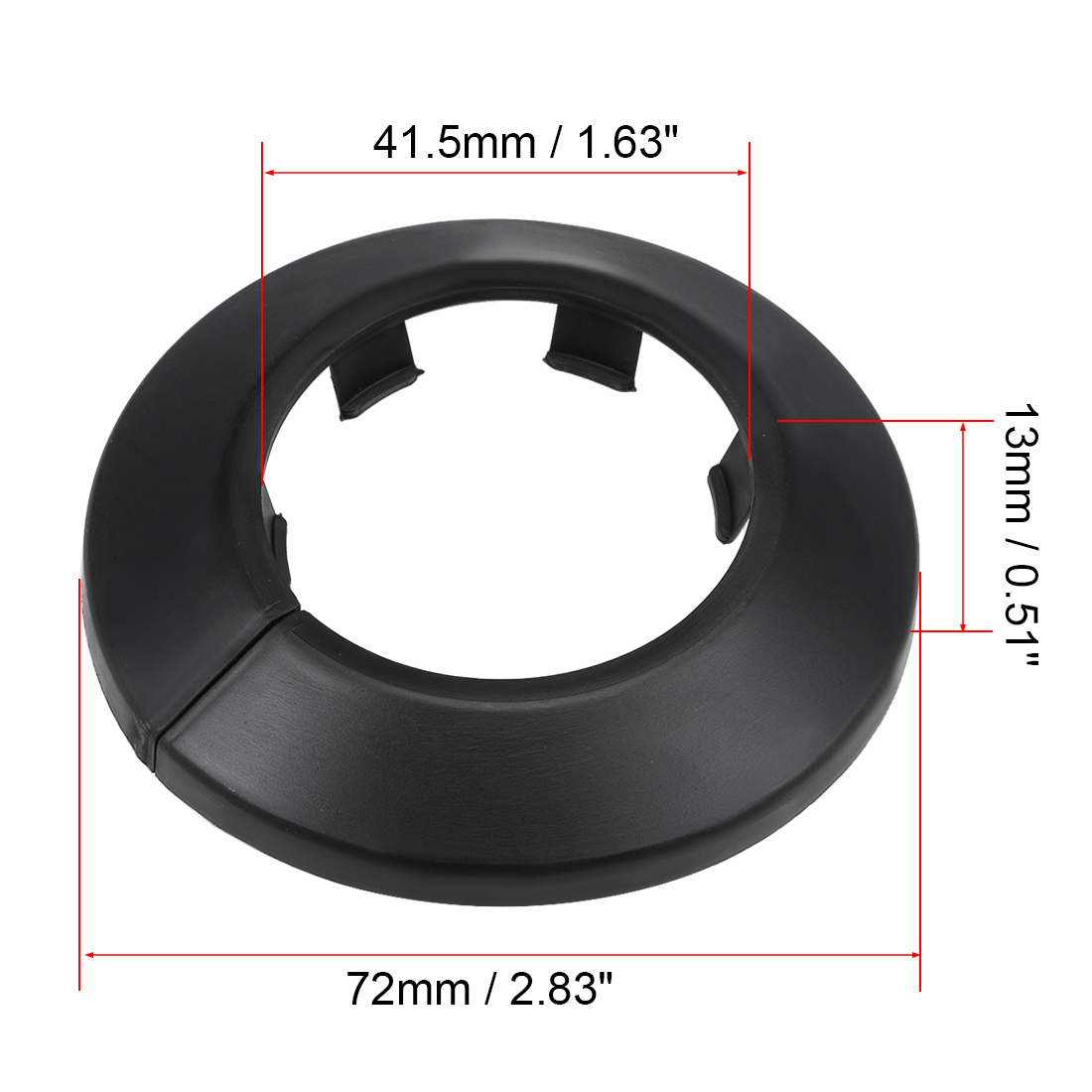 8 Uds 12mm-50mm cubierta de tubería de agua decoración de Collar de tubo PP cubiertas de tubo de escudo de radiador para válvulas angulares accesorios de grifo: Rosa