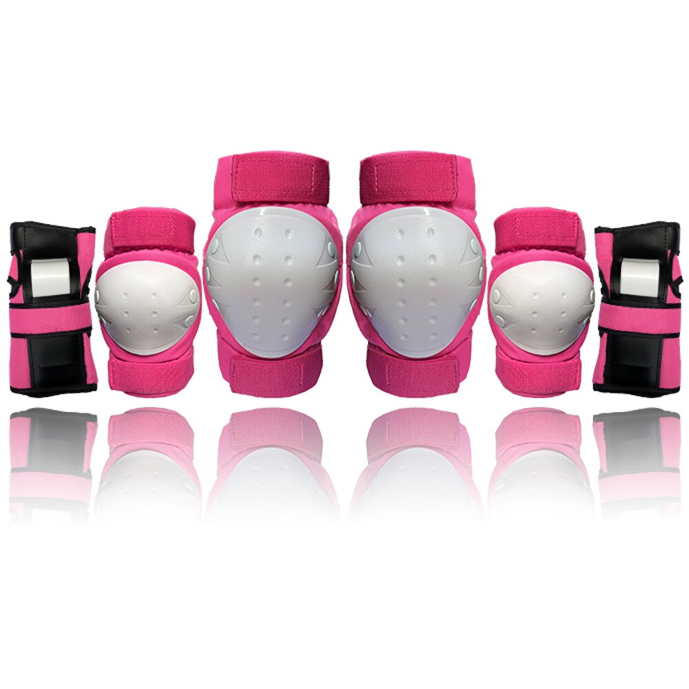 Beschermende Gear Set 7 In 1 Knie Elleboog Pads Pols Guards Helm Multi Sport Veiligheid Bescherming Voor Kinderen Tieners Scooter schaatsen