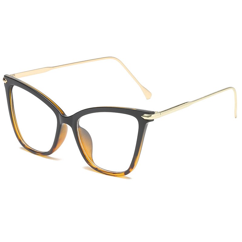 Imwete-Montura de gafas de ojo de gato para mujer, anteojos de de de lujo, de gran tamaño, Retro, óptica, para ordenador, miopía: C3