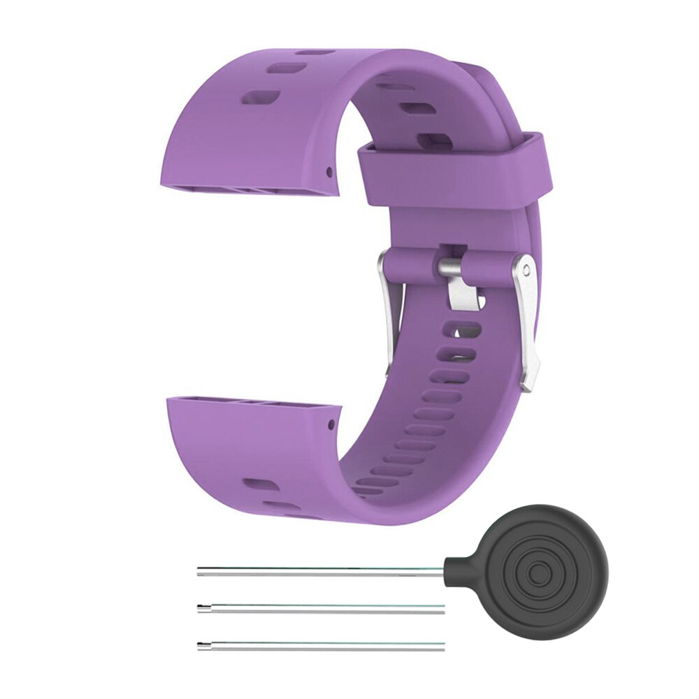 Bracelet en Silicone pour Polar V800 montre intelligente réglage de remplacement Sport bande étanche pour Polar V800 bracelet de montre bracelet: VIOLET