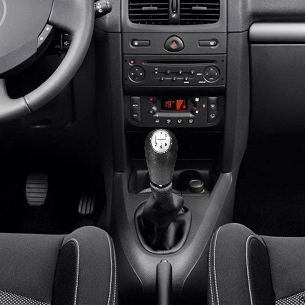 5 Speed Gear Shift Knob Replacement Easily Installation Personal Car Elements for Renault Clio III Megane II Scenic II