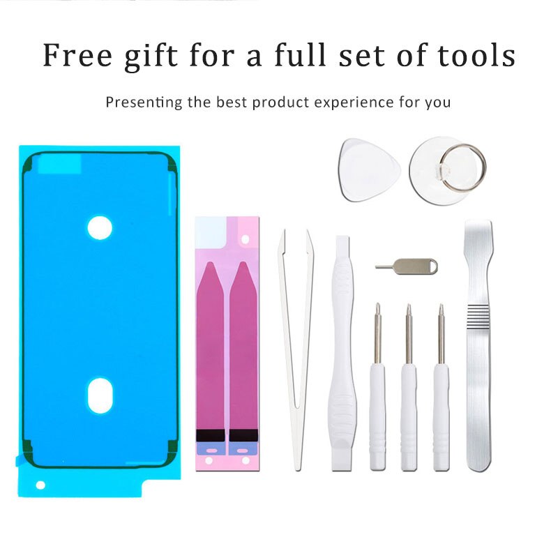Batería de alta capacidad para teléfono móvil, paquete con sello de ciclo 0, para iPhone 4, 4S, 5, 5S, 5C, SE , 6, 6S, 7, 8, SE2 Plus, X, XR, XS, 11 Pro Max