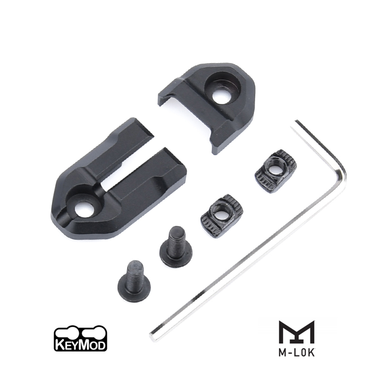 Surefire-linterna de luz exploradora M600 M300, cinta remota, interruptor de almohadilla de presión, Mlok Keymod, accesorios de placas de montaje en riel de 20mm: Azul marino
