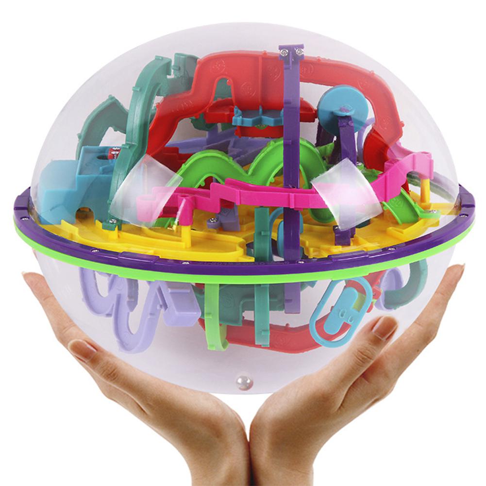 Geen Uitdagende Niveaus Magic 3D Doolhof Bal Interessante Labyrinth Puzzel Game Globe Speelgoed