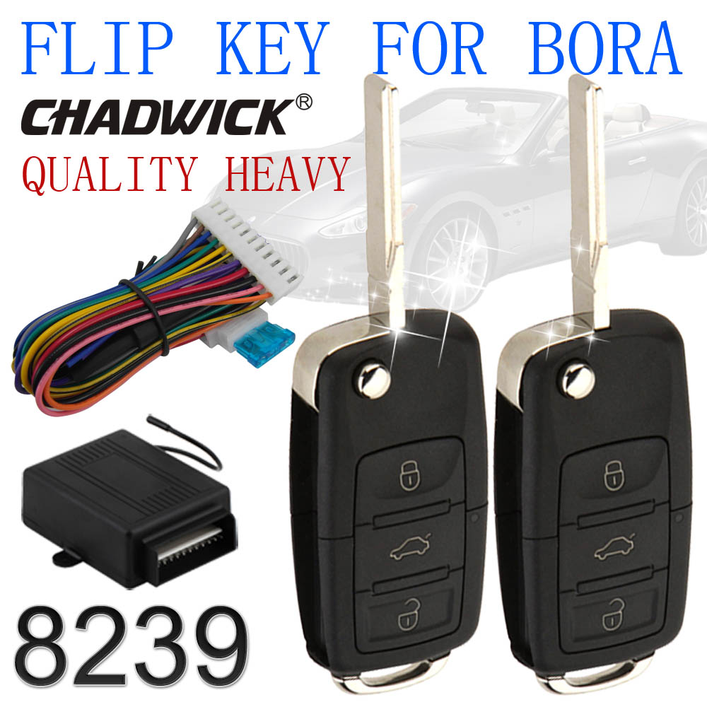Chadwick 8239 Flip Key Keyless Entry Systeem Voor Duitse Auto Knop Afstandsbediening Centrale Deurvergrendeling Vergrendeling