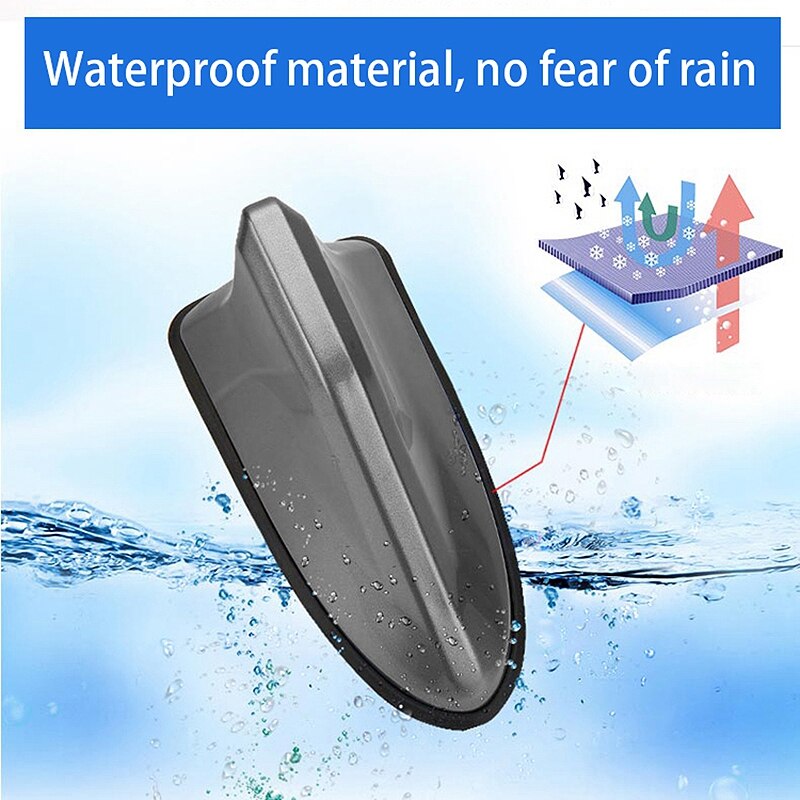 Car Shark Fin Antenna Second Generation Antenna Tail Modification Special with Signal Radio Antenna Free Punching