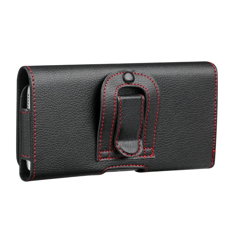 Universal 5.2-5.5inch Phone Pouch For iPhone 11 Pro Max Xs XR X 6 6S 7 8 Plus Case Belt Clip Holster Leather Bag Flip Cover