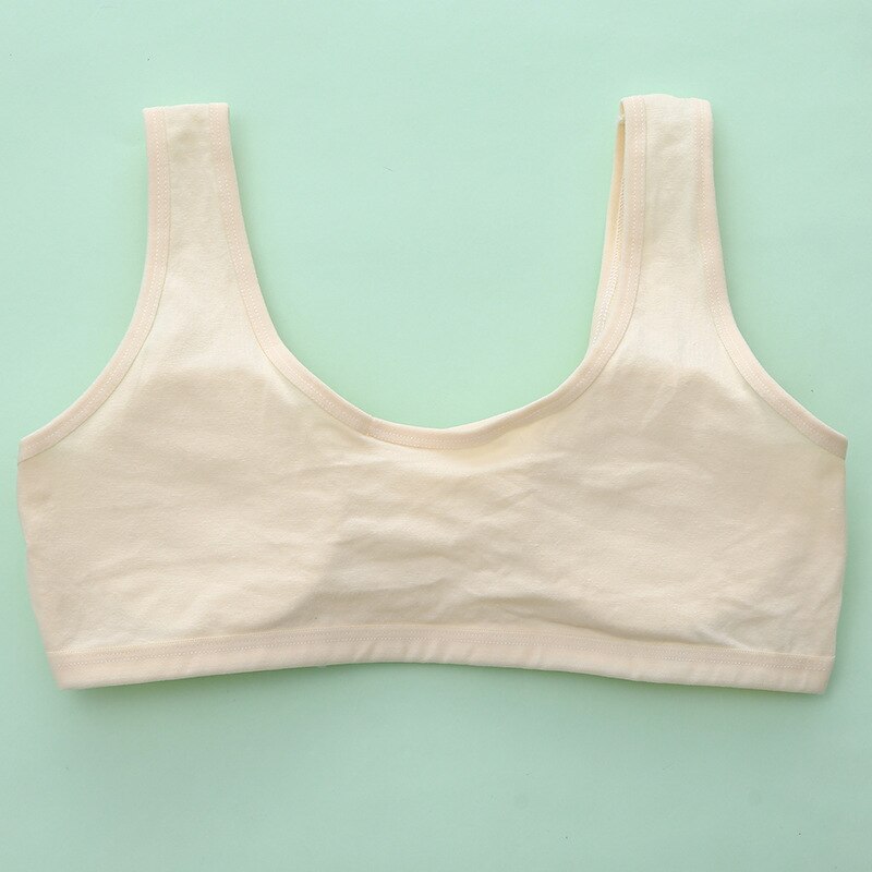 Sujetador para niñas, Tops cortos para adolescentes, ropa interior transpirable, barras de entrenamiento deportivo para niños, letras, ropa de algodón suave para adolescentes