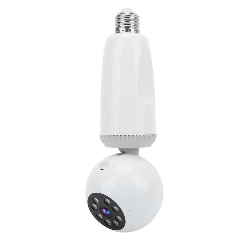 Wireless IP LED Camera Sound Light Dual Alarm Device Sharing Light Bulb Camera 3MP HD Auto Tracking Remote Playback Motion